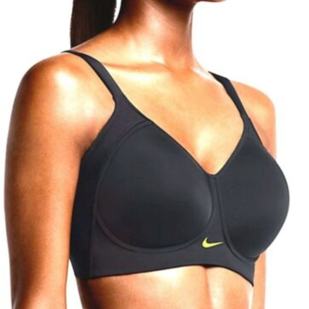 Nike Black Bra 38DD Pro Hero Sports High Support - Picture 3 of 5